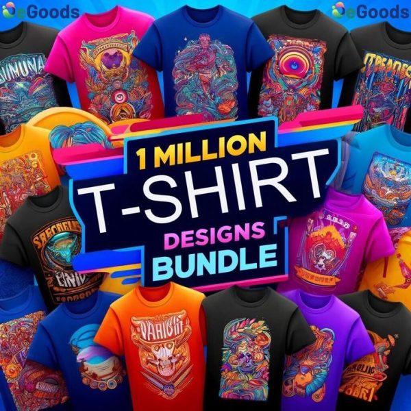 1M+ প্রিমিয়াম T-Shirt Design Bundle আজকের অফার